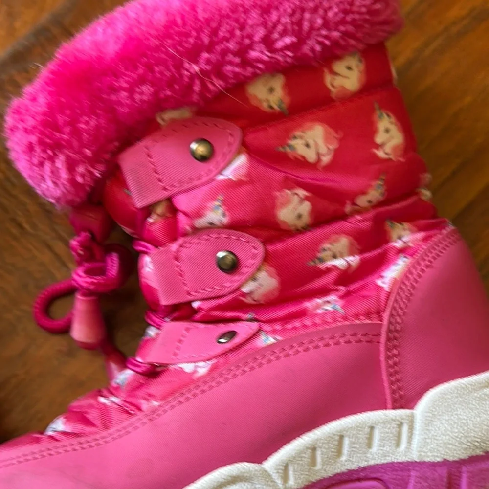 Kids Pink Snow Boots